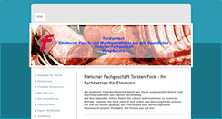Desktop Screenshot of fleischerei-fock.de